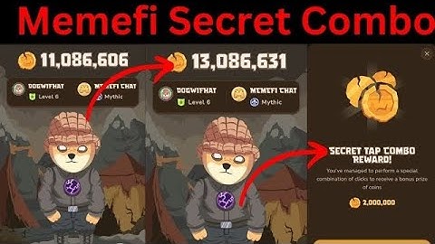 Memefi daily secret code rewards/ Memefi daily secret code se paye 500k coins
