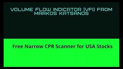 The Perfect Leading Indicator | Volume Flow Indicator (VFI) from Markos Katsanos