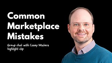Casey Winters Sharing Common Mistakes Marketplace Founders Make
