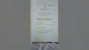 theory of real functions question paper bsc 3rd semester , guahati univarsity 2022