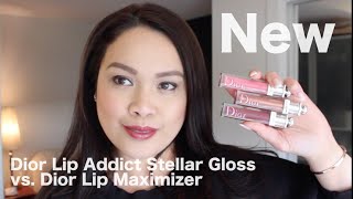 NEW Dior Addict Stellar Gloss vs. Dior Lip Maximizer