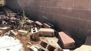 ... - damaged retaining wall along ward avenue sustained during both
the 6.4 and 7.1 magnitude quakes on july 4th 5th, 2019.