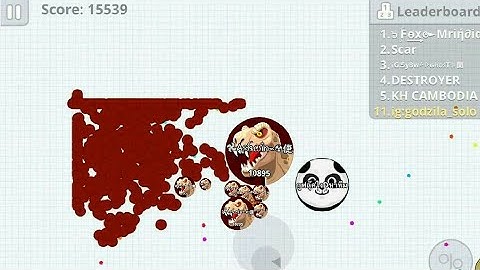 DESTROYING TEAMS IN AGAR.IO MOBILE + EPIC TRICKSPLIT