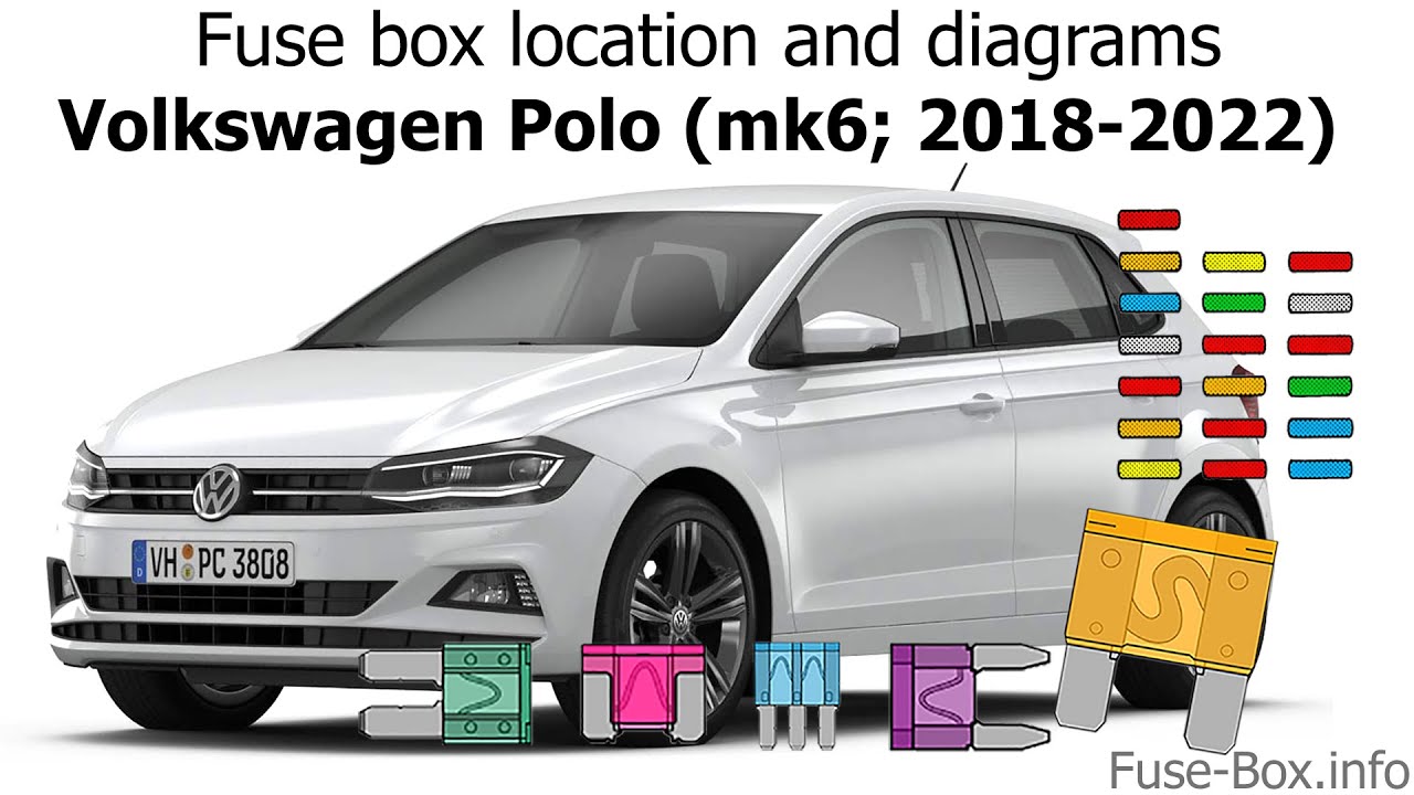 Fuse box location and diagrams: Volkswagen Polo (mk6; 2018-2020) 