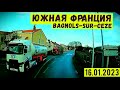 Южная Франция! дороги в районе города Баньоль-сюр-Сез! Январь 2023 #france