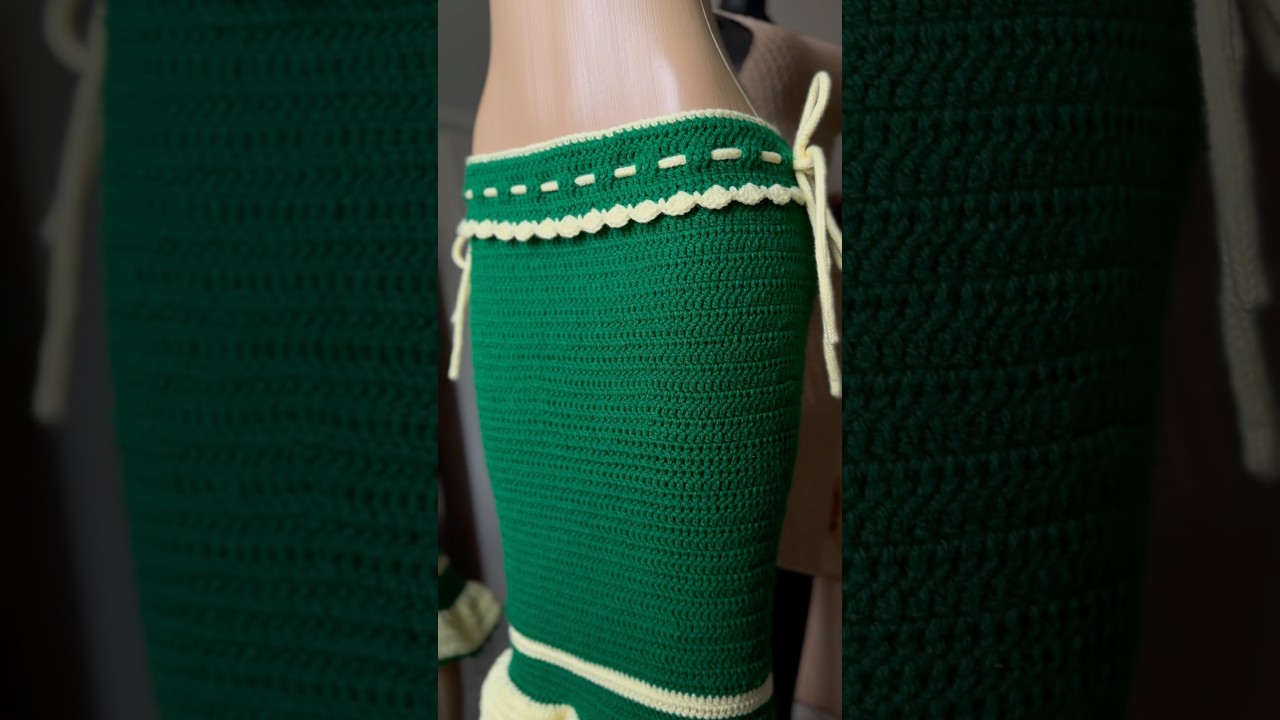 Crochet skirt #short crochettutorial #easycrochet #shortvideo  #shortsfeed #shorts #shortsviral #diy