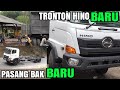 Diwarnai Beberapa Drama, Proses Pemasangan Bak Truk Tronton Hino 500 Baru FL 260 JW