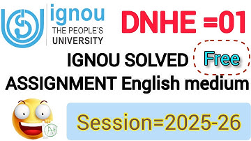 Ignou ka solved Assignment यहां मिलता है फ्री में 2025_26 | IGNOU solved free assignment 2025-26