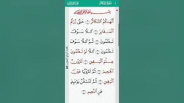 surah At Takathur mishary alafasy 102 | سورة التكاثر