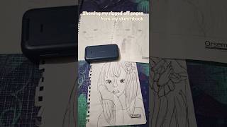 showing off my ripped pages from my sketch book!