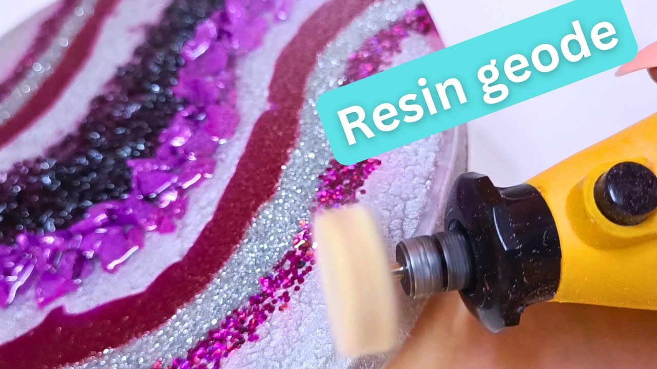 Resin geode wall hanging: a bright and easy masterpiece with resin ...