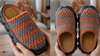Learn Crochet Slippers That Look Like Designer Sneakers | Step-by-Step Guide P1