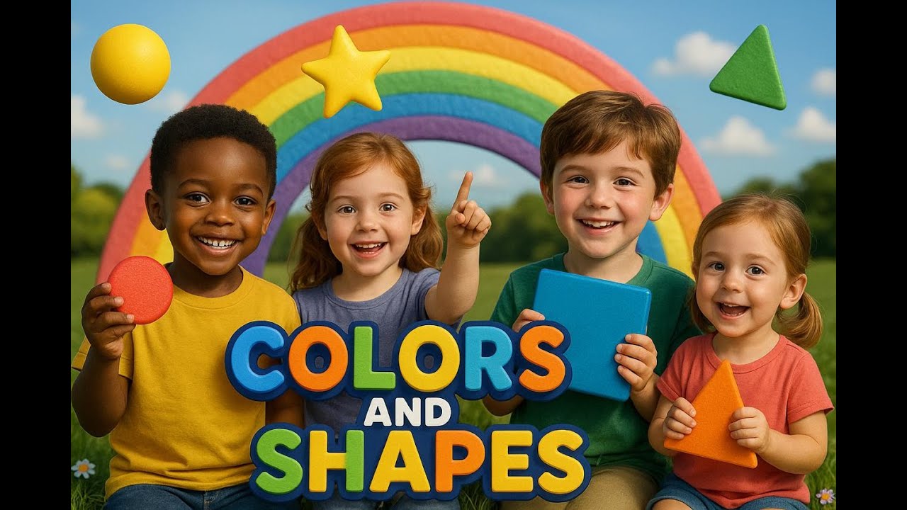 🌈 Learn Colors and Shapes Song for Kids 🎨 | Fun Nursery Rhyme for Toddlers