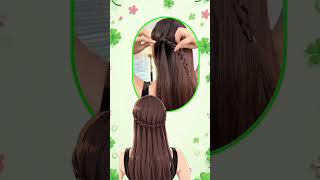 Quick and Easy Hairstyle for short hair ||Easiest Half Hairstyle tutorial ✨️ #virel #hairstyle #yt