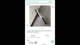 75 % off Amazon Basics 3 x 19 Soft Grip, Carbon Steel, Wire Brush with Scraper screenshot 1