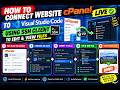 How to Connect Website CPanel LIVE to Visual Studio Code Using SSH Client to Edit & View Files