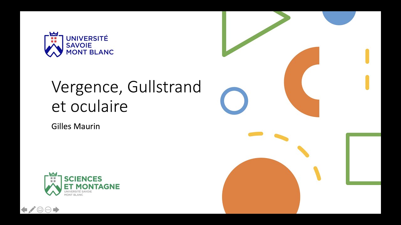 Vergence, Formule de Gullstrand et oculaire (cours)