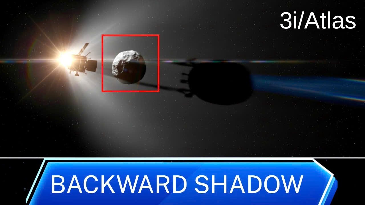 The Shadow of 3i/ATLAS That Moves Backwards Against Light