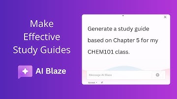 How to make effective study guides with AI Blaze