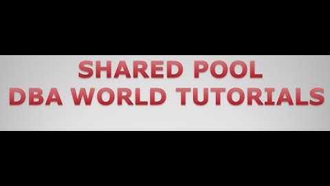 SHARED POOL Memory in Oracle Database