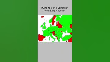 Trying to Get a Comment From Every Country in Europe (Day 3) #europe #country #map