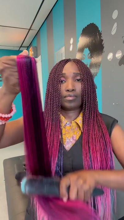  Hair braid color blend - YouTube