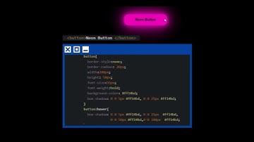How to create a Neon button in HTML and CSS (HTML and CSS tutorial for beginner).
