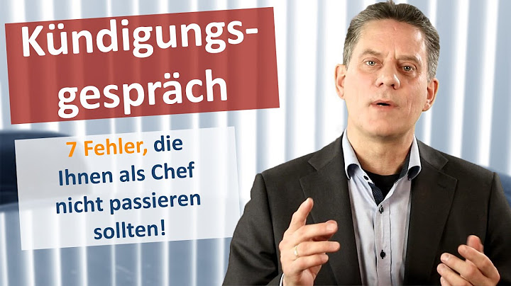 So führen Sie ein professionelles Kündigungsgespräch