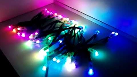 LED pixel string effect