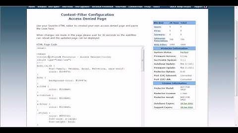 Protector UTM Web Filter Access Denied Page