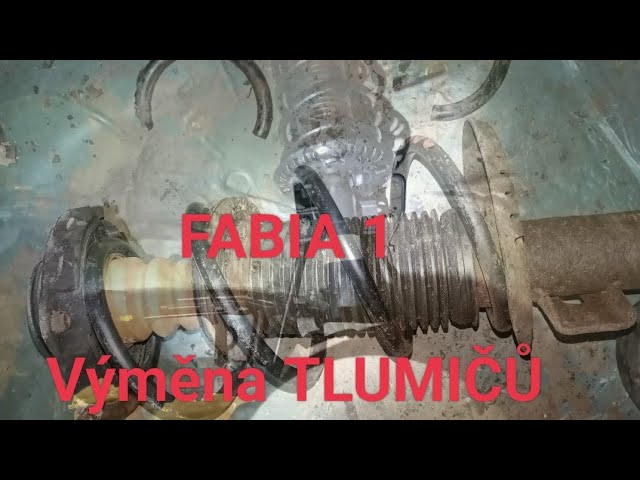 1) Fabia I 1.4 16V - výměna předních tlumičů a tyček stabilizátoru (prasklá  pružina tlumiče) - YouTube