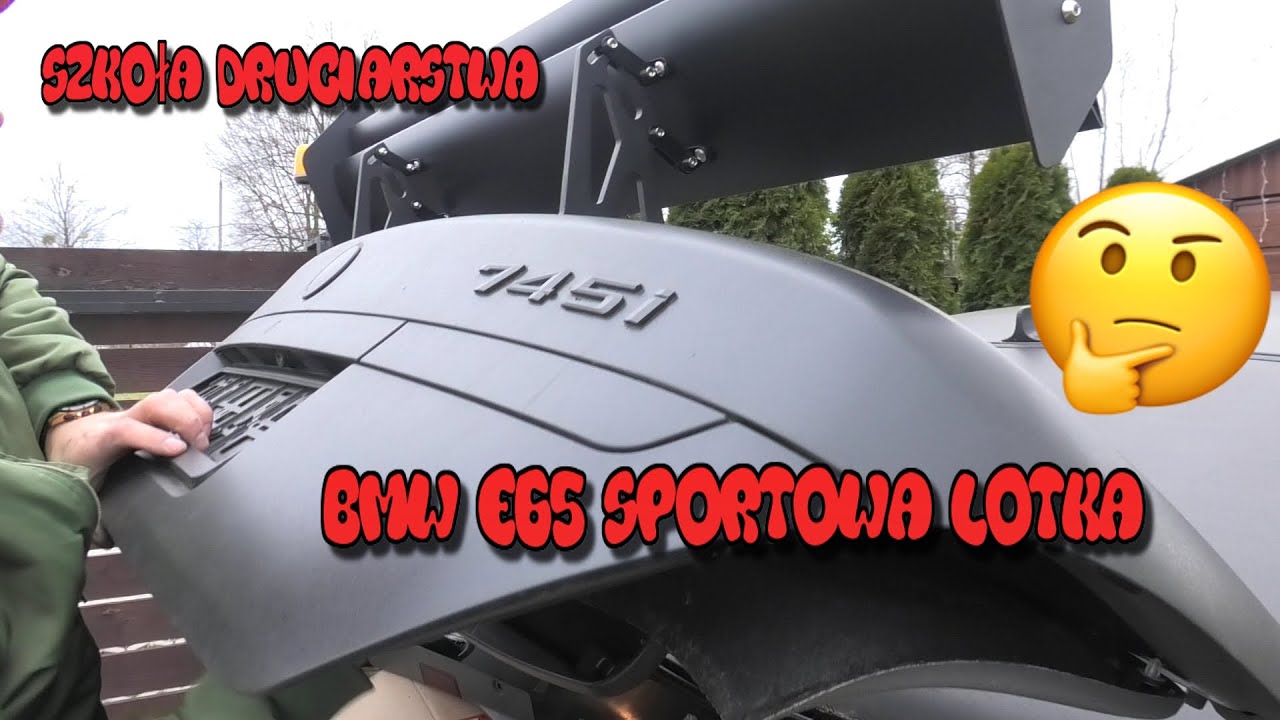 Szkoła Druciarstwa BMW E65 Sportowa Lotka Czy Taki Spojler Pasuje do Tego Modelu ? Wazzup :)