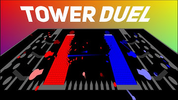 Tower duel destruction AI simulation | Algodoo | Marble Race | Multiply or Release