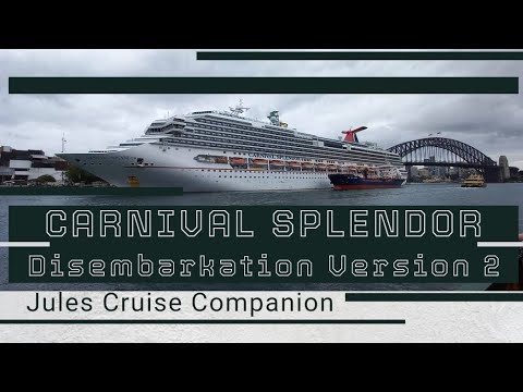 CARNIVAL SPLENDOR Unsantised Disembarkion @julescruisecompanion Video Thumbnail
