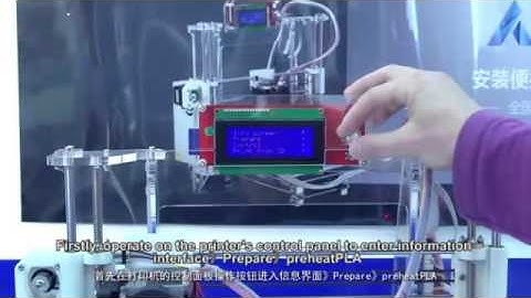 JGAURORA Z - 605S DIY Acrylic Frame Reprap Prusa I3 LCD Screen 3D Printer