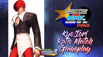 Capcom Vs. SNK: Millennium Fight 2000 Pro Kyo/Iori Ratio Match Gameplay