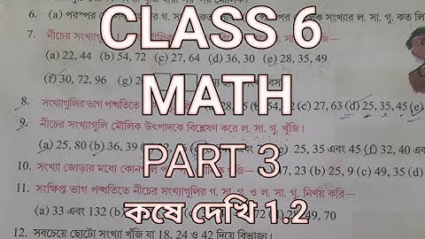 ষষ্ঠ শ্রেণীর অংক//math class 6//bablu