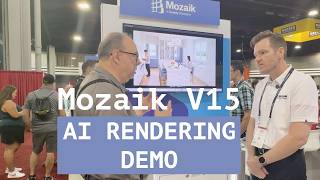 Mozaik cabinet design software V15 AI rendering demo new feature