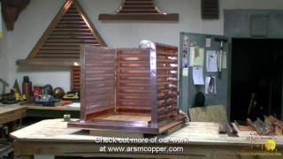 Architectural Roofing and Sheet metal Present to you, how to create a Copper Cupola Using all Hand cranked equipment. This is 