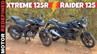 Finally 2024 Hero Xtreme 125R vs TVS Raider 125 Detailed Comparison | Best Kaun Hai??