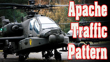 AH 64 Apache Helicopter Traffic Pattern