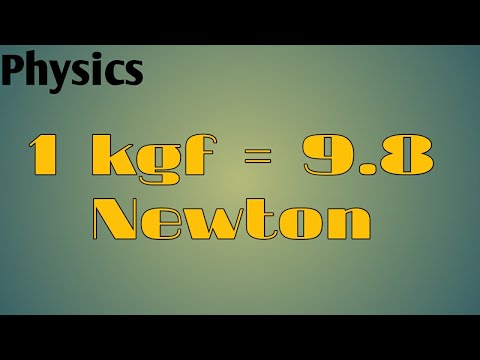 1kgf = 9.8 Newton