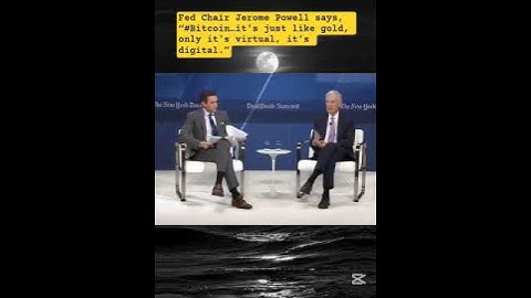 Fed Chair Jerome Powell says, #Bitcoin..it