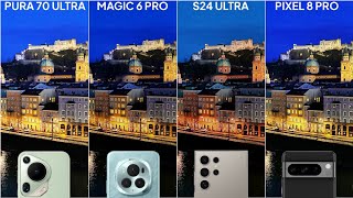 Huawei Pura 70 Ultra vs Honor Magic 6 Pro vs Galaxy S24 Ultra vs Google Pixel 8 Pro Camera Test