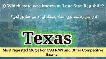 Most Repeated MCQs of  USA History for  CSS PMS ,PTS,NTS & other Competitive Exams.