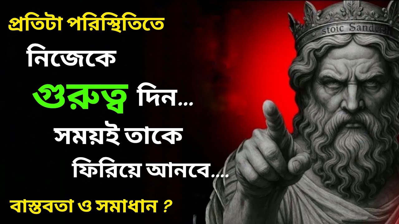 এমন মনোভাব বজায় রাখো যাতে কেউ তোমাকে দুর্বল না মনে করে। Stoic life Bangla 
