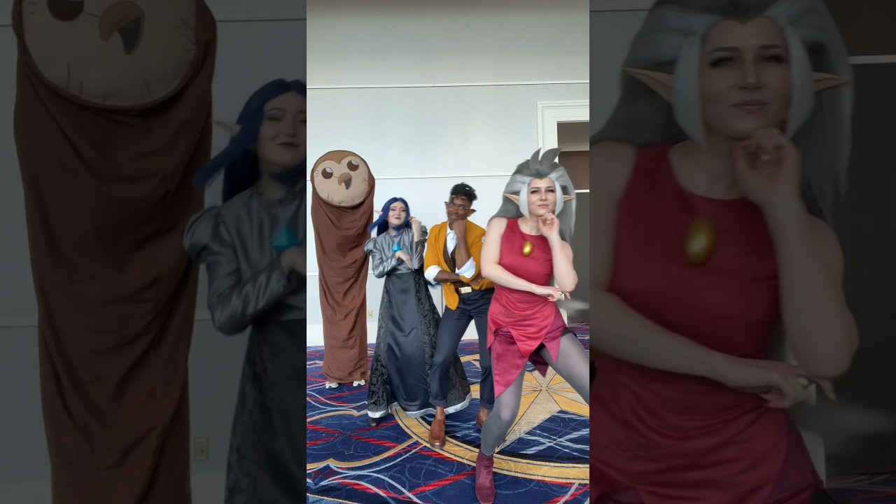 The Owl House crew does a little dance 🪩 #owlhouse #theowlhouse #cosplay