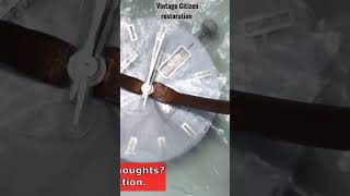 Vintage Citizen wristwatch restoration with Miyota 8200 short intro