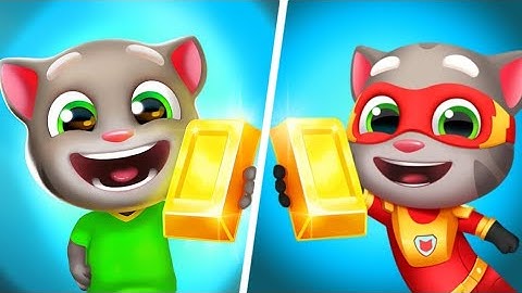 Talking Tom Gold Run vs Talking Tom Hero Dash - All New Games Android iOS Gameplay RCFF