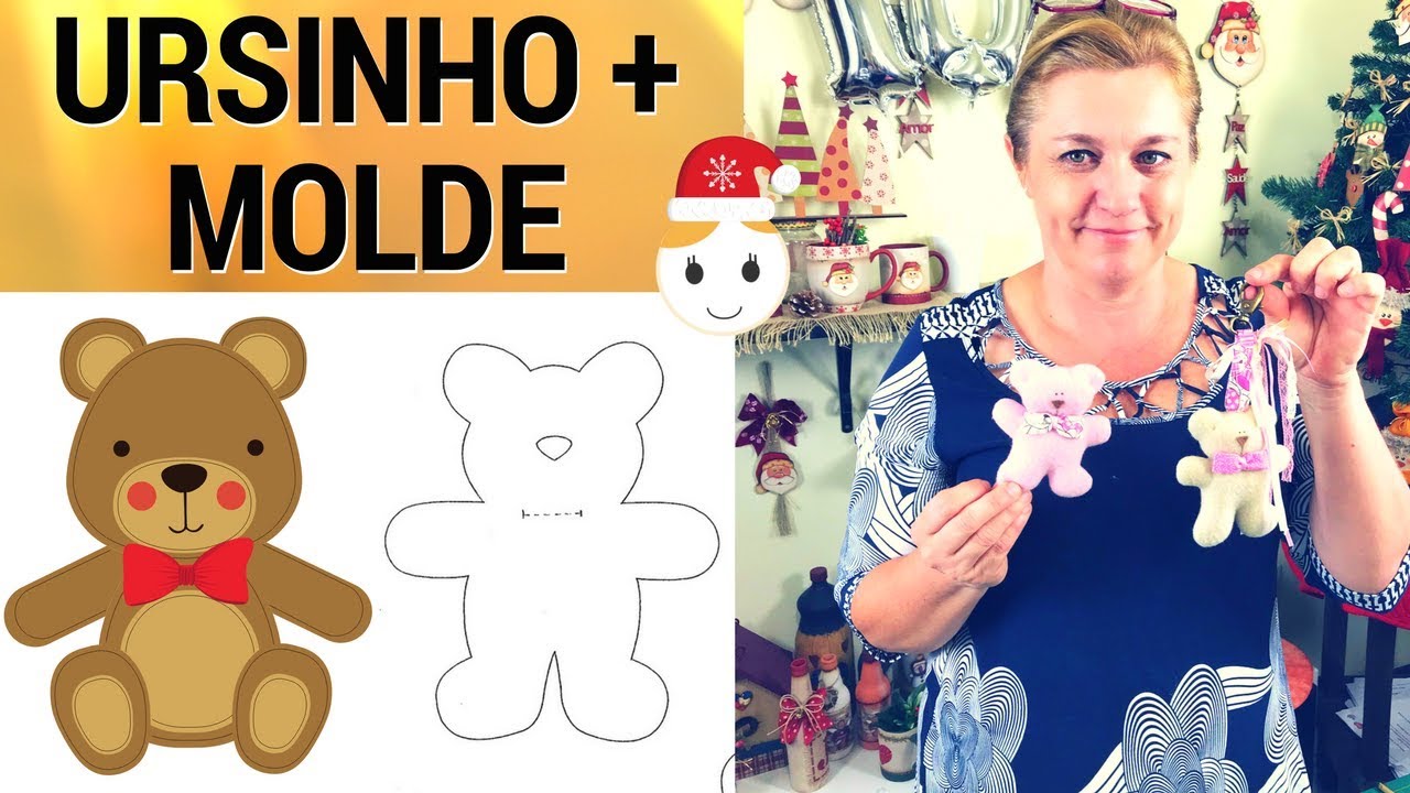 URSINHO CHAVEIRO/LEMBRANCINHA DE MATERNIDADE PASSO A PASSO + MOLDE | DRICA TV